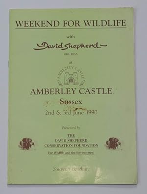 Weekend for Wildlife with David Shepherd at Amberley Castle, Sussex. 2-3 June 1990. Souvenir Broc...