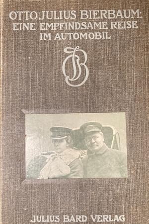 Bild des Verkufers fr Eine empfindsame Reise im Automobil von Berlin nach Sorrent und zurck an den Rhein in Briefen an Freunde geschildert. Mit vierzig Abbildungen teils nach der Natur und teils nach Kunstwerken. Lerne zu reisen ohne zu rasen. zum Verkauf von Antiquariat J. Hnteler