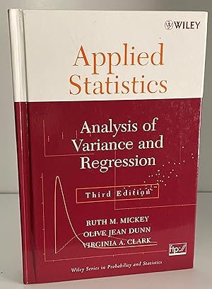 Bild des Verkufers fr Applied Statistics: Analysis of Variance and Regression zum Verkauf von Books Galore Missouri