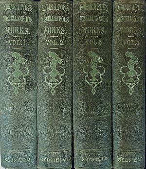 Bild des Verkufers fr The Works of the Late Edgar Allan Poe 4 Vol Set zum Verkauf von Wonder Book