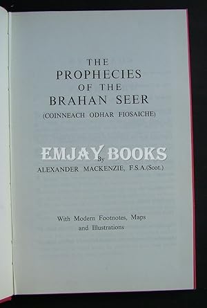 Bild des Verkufers fr The Prophecies of Brahan Seer (Coinneach Odhar Fiosaiche). zum Verkauf von EmJay Books