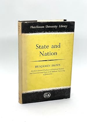 Imagen del vendedor de State and Nation (First Edition) a la venta por Dan Pope Books