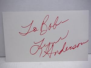 LYNN ANDERSON - COUNTRY MUSIC SINGER AUTOGRAPH