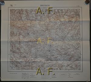 Bild des Verkufers fr F 203 - Brindisi, 1 : 100.000 (ca. 54 x 49 cm) zum Verkauf von Antiquarische Fundgrube e.U.