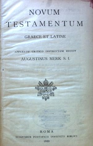 Bild des Verkufers fr Novum Testamentum Graece et Latine; zum Verkauf von books4less (Versandantiquariat Petra Gros GmbH & Co. KG)