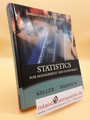 Bild des Verkufers fr Statistics for Management and Economics, Abbreviated Edition, w. CD-ROM zum Verkauf von Roland Antiquariat UG haftungsbeschrnkt