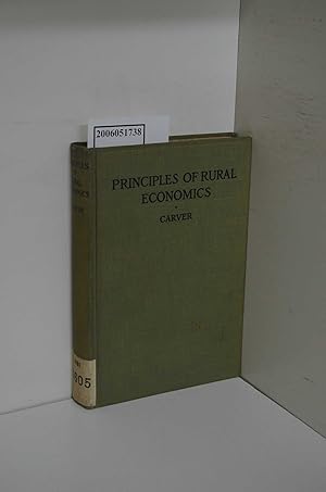 Bild des Verkufers fr Principles of Rural Economics zum Verkauf von ralfs-buecherkiste