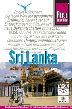 Bild des Verkufers fr Sri Lanka inklusive Tamilenprovinzen: Das komplette Handbuch fr individuelles Reisen und Entdecken an der Kste und im Bergland der Insel (Reise Know-How) zum Verkauf von Antiquariat Armebooks