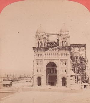 Seller image for France Marseille cathedral under construction Old Stereo Photo Neurdein 1880 for sale by Bits of Our Past Ltd