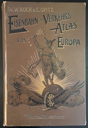 Eisenbahn- und Verkehrs-Atlas von Europa.