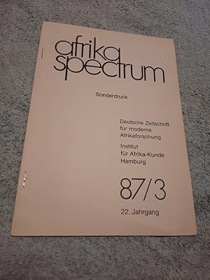 Afrika spectrum 22. Jahrgang, 87/3 - Sonderdruck.