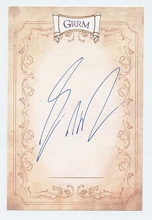 Signature of George R. R. Martin (author, Game of Thrones)