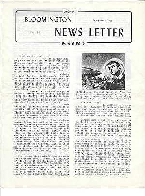 Seller image for Bloomington News Letter Extra: September, 1949 for sale by Dark Hollow Books�, Member NHABA, IOBA