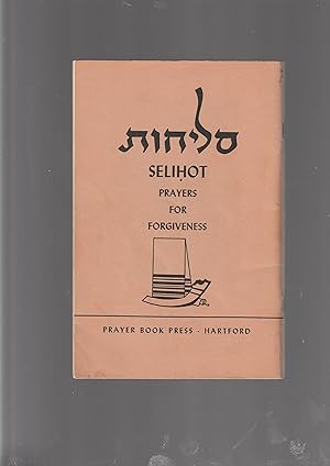 Seller image for SLIHOT Prayers for Forgivness [Slichot] for sale by Meir Turner