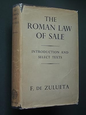 The Roman Law of Sale: Introduction and Selected Texts