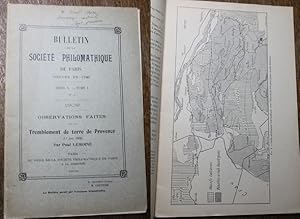 Observations faites sur le Tremblement de terre de Provence (11 juin 1909)