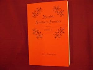 Seller image for Notable Southern Families. Volume II. for sale by BookMine