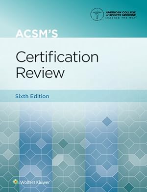 Seller image for Acsm's Certification Review for sale by GreatBookPrices