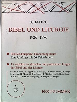 Seller image for 50 Jahre Bibel und Liturgie: 1926 - 1976. for sale by books4less (Versandantiquariat Petra Gros GmbH & Co. KG)