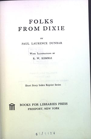 Seller image for Folks from Dixie for sale by books4less (Versandantiquariat Petra Gros GmbH & Co. KG)