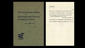 Konvolut von 3 Kleinschriften zu Erfurt (Originalausgaben 1931-1940)