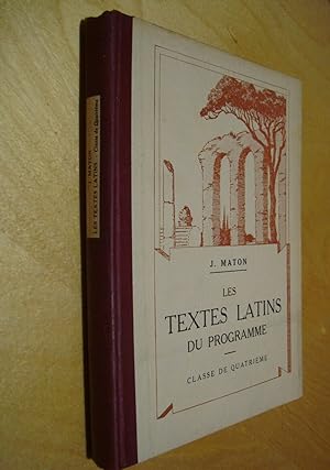 Seller image for Les textes latins du programme Classe de quatrime for sale by Au Coeur  l'Ouvrage