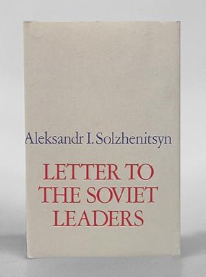 Image du vendeur pour Letter to the Soviet Leaders. Translated from the Russian by Hilary Sternberg. mis en vente par Antiquariat An der Rott Oswald Eigl