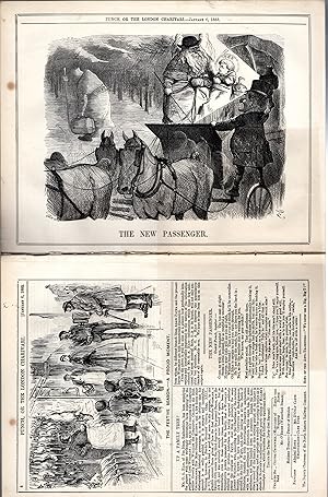 Seller image for ENGRAVING: 'The New Passenger'.engraving from Punch Magazine, June 30, 1883 for sale by Dorley House Books, Inc.