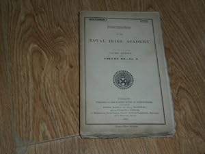 Immagine del venditore per Proceedings of the Royal Irish Academy. Third Series. Volume III. No. 4. December 1895 venduto da Dublin Bookbrowsers