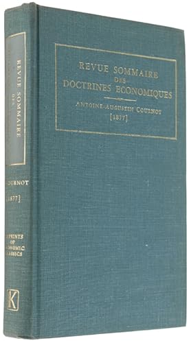 Seller image for REVUE SOMMAIRE DES DOCTRINES ECONOMIQUES.: for sale by Bergoglio Libri d'Epoca