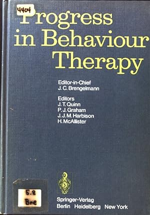 Image du vendeur pour Progress in behaviour therapy. mis en vente par books4less (Versandantiquariat Petra Gros GmbH & Co. KG)