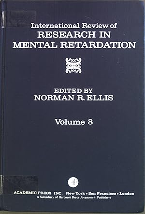 Seller image for International Review of Research in Mental Retardation: v. 8 for sale by books4less (Versandantiquariat Petra Gros GmbH & Co. KG)