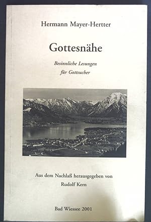 Imagen del vendedor de Gottesnhe: besinnliche Lesungen fr Gottsucher. a la venta por books4less (Versandantiquariat Petra Gros GmbH & Co. KG)