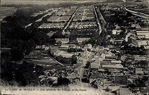 Ansichtskarte / Postkarte Mailly le Camp Aube, vue générale du village et du camp