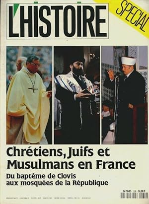 Seller image for L'histoire n?135 : Chr?tiens, juifs et musulmans en France - Collectif for sale by Book Hmisphres