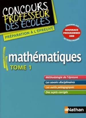 Math matiques Tome I - Sa d Chermak