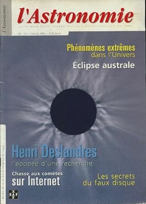 L'Astronomie fév 2003 n°117 : Eclipse australe - Collectif