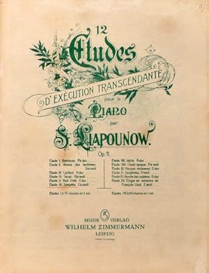 Image du vendeur pour tudes d`excution transcendante pour le piano. Op. 11. Etude VI. Tempte mis en vente par Paul van Kuik Antiquarian Music