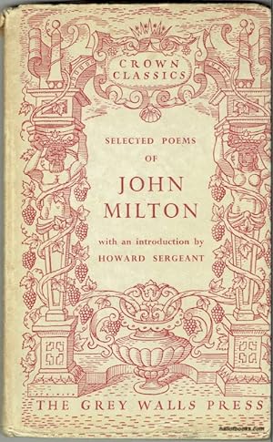 Seller image for Selected Poems Of John Milton for sale by Hall of Books
