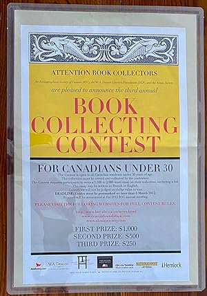 BSC - Canada's Third National Book Collecting Contest Poster