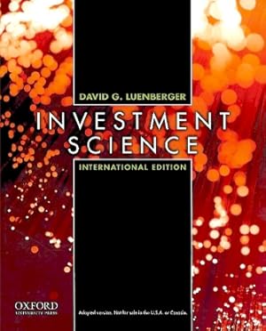 Immagine del venditore per Investment Science venduto da moluna