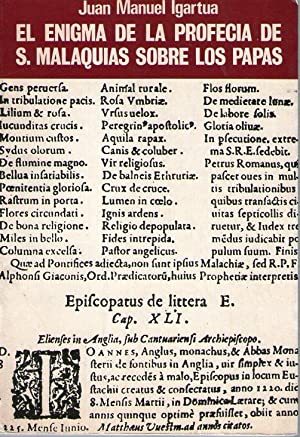 Immagine del venditore per El enigma de la profeca de S. Malaquas sobre los Papas. venduto da Librera y Editorial Renacimiento, S.A.