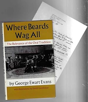 Imagen del vendedor de Where Beards Wag All [ALS from Author] The Relevance of Oral Tradition a la venta por Walden Books