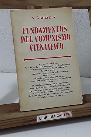 Imagen del vendedor de Fundamentos del comunismo cientfico a la venta por Librera Castro