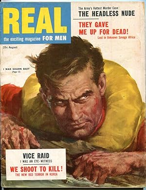 Real the exciting magazine For Men Vol. 4 No. 5 (August, 1954)