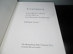 Bild des Verkufers fr Gracanica: King Milutin's Church and Its Place in Late Byzantine Architecture zum Verkauf von Eastburn Books