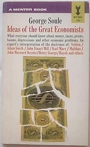 Seller image for Ideas of the Great Economists for sale by P Peterson Bookseller