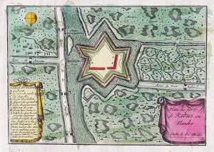 Imagen del vendedor de Plan du fort de Rebus en Flandre." - Rebus Vieille-Eglise Pas-de-Calais gravure carte map Karte a la venta por Antiquariat Steffen Vlkel GmbH