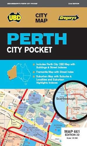 Seller image for Perth City Pocket Map 661 22nd ed (Folded) for sale by Grand Eagle Retail