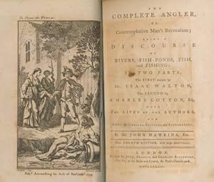 Imagen del vendedor de The Complete [Compleat] Angler; or Contemplative Man's Recreation; Being a Discourse on Rivers, Fish-ponds, Fish, and Fishing: in Two Parts. Association copy a la venta por Barter Books Ltd